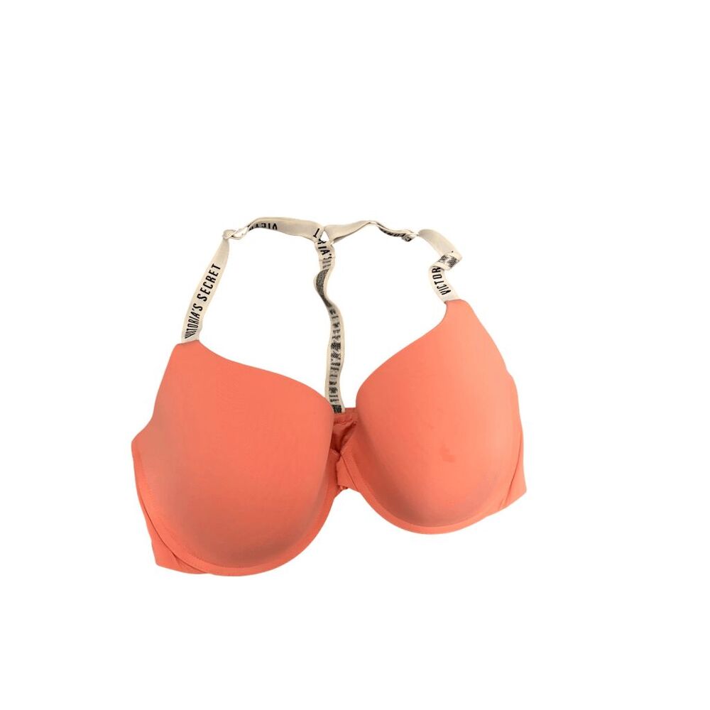 Victoria's Secret Front-Close Logo Strap Racerback Bra - 36E